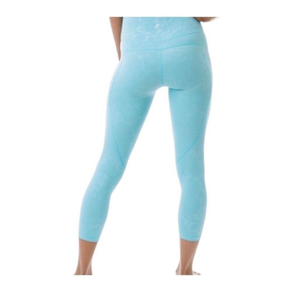 Zyia Active Women’s Small Blue Seamless High Waisted Active Leggings Stretch - Picture 3 of 11